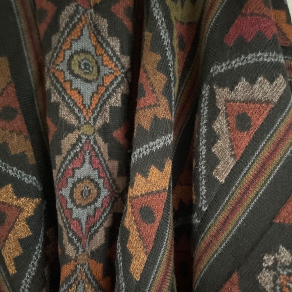 PERUVIAN CONNECTION 100% ALPACA HEAVY  RUANA - Picture 4 of 16